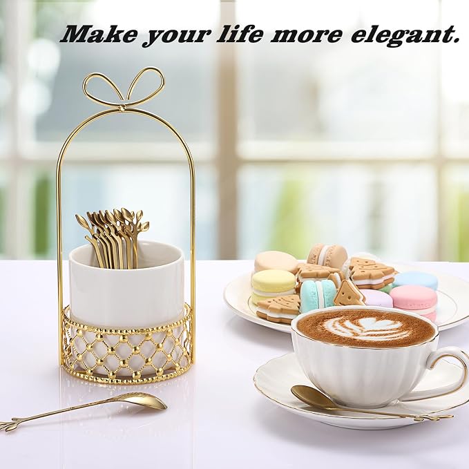 ELLDOO Coffee Spoon Set, Creative Flatware Set - Image 3
