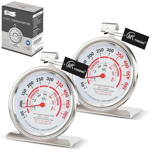CloudHand Oven Thermometer for Gas/Electric Oven, Oven Temperature Gauge by CloudHand
