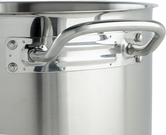 Winco Heavy-Duty Stainless Steel Stock Pot - Image 3