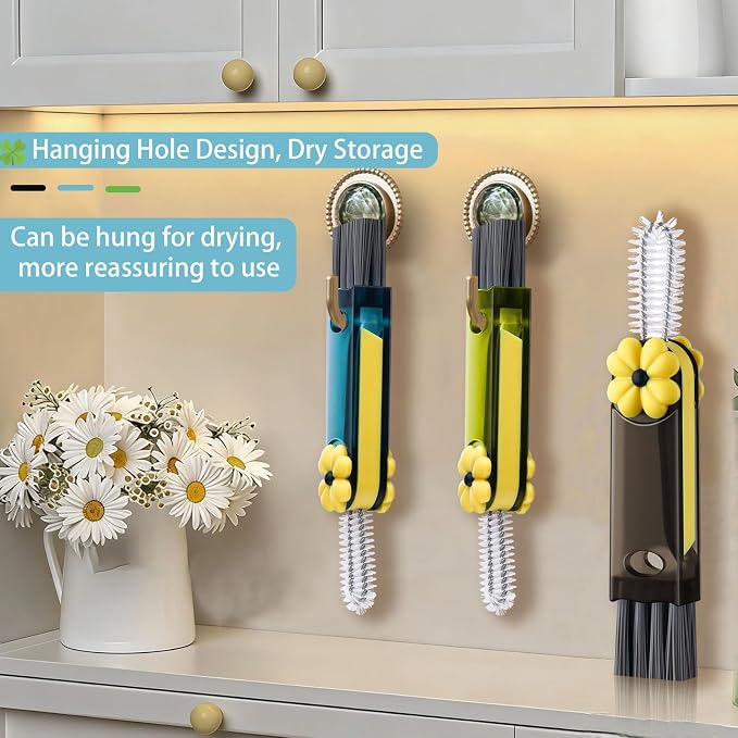 3 in 1 Cup Lid Gap Cleaning Brush, Cup Lid Brush, Home Kitchen Crevice Brush - Image 5
