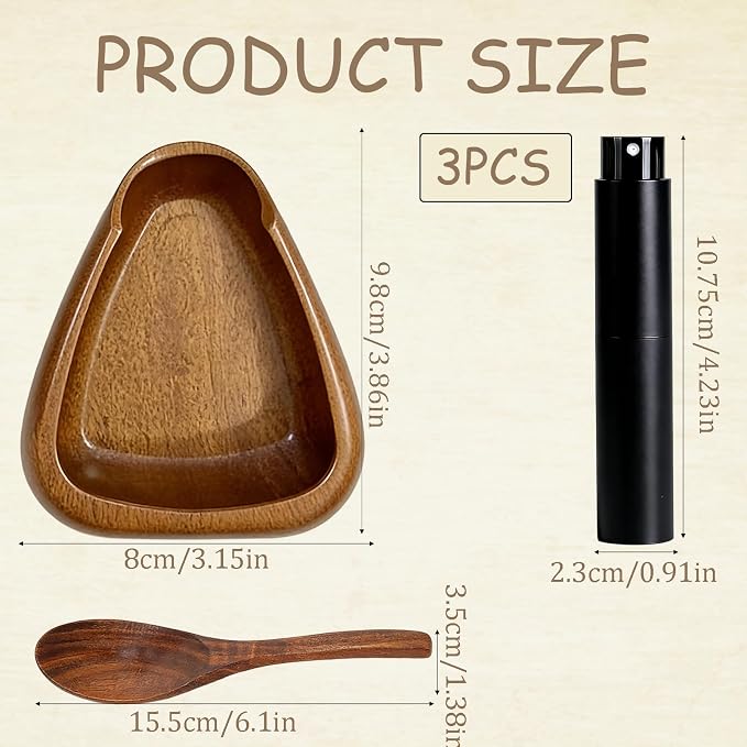 3PCS Coffee Dosing Cup, Wooden Coffee Dosing Set - Image 2