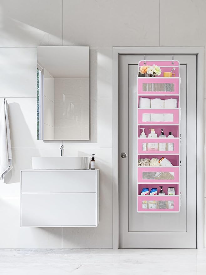 JARLINK 2 Pack Over The Door Organizer Storage, 5 Shelf Hanging Door Organizer - Image 3