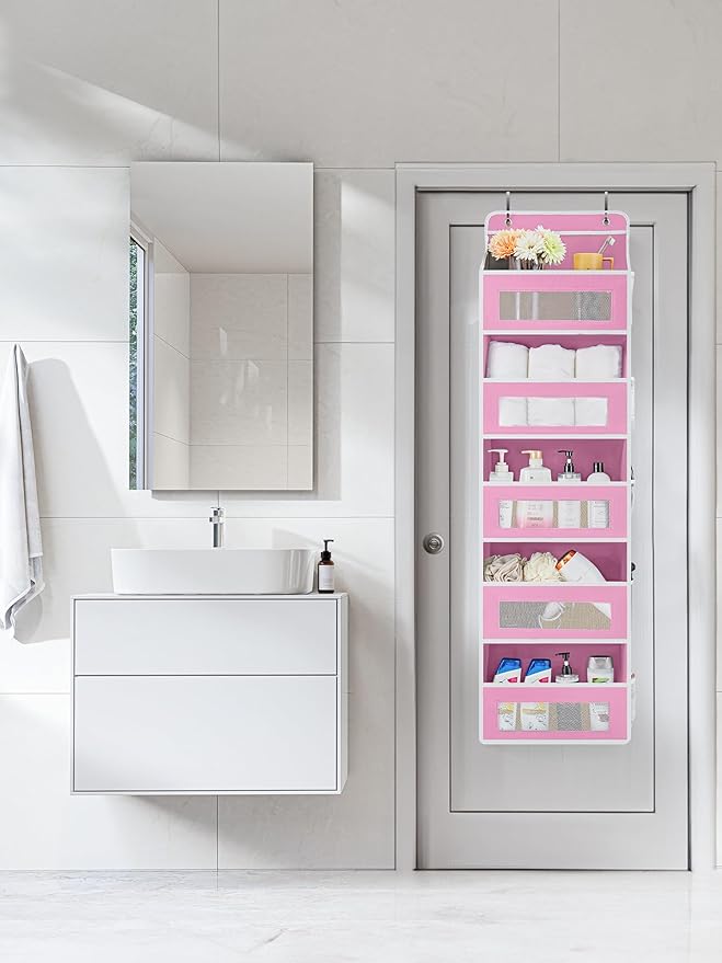 JARLINK Over The Door Organizer Storage, 5 Shelf Hanging Door Organizer - Image 3