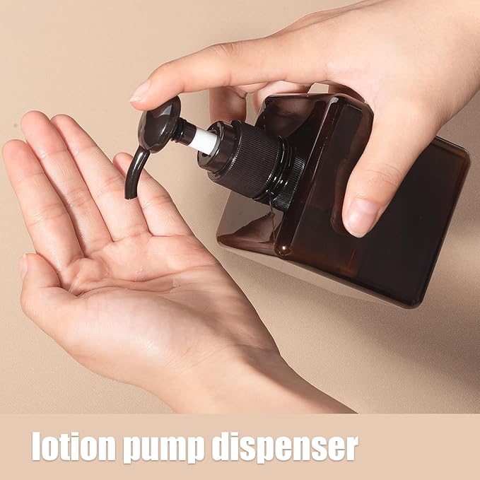Pump Bottle, Refillable Plastic Empty Lotion Soap Dispenser Liquid Container - Image 7