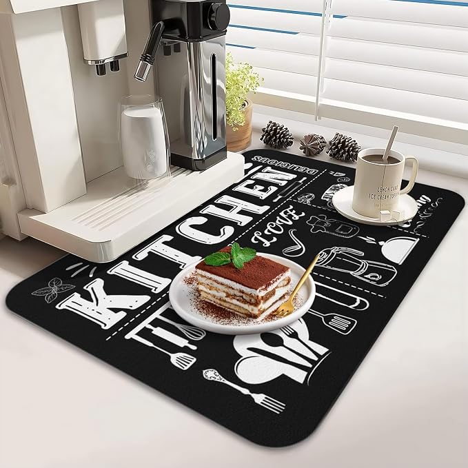 Dish Drying Mat for Kitchen Counter 2 Pack - Image 3