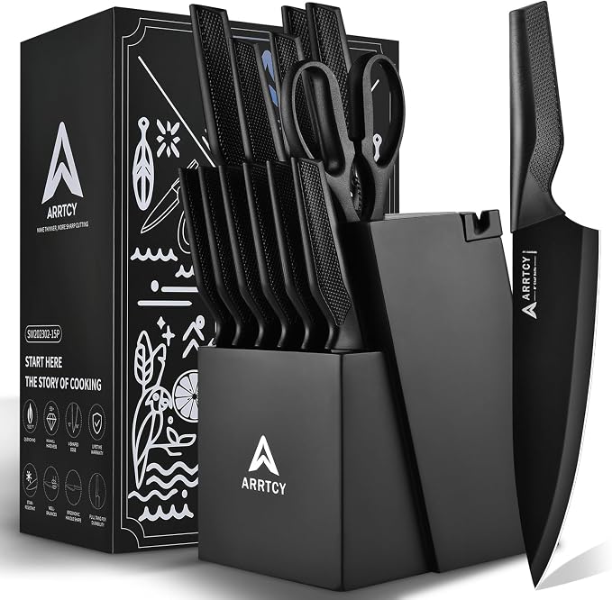 Knife Set with Block by ARRTCY