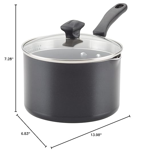 Farberware Cookstart DiamondMax Nonstick Straining Saucepan, Dishwasher Safe - Image 7