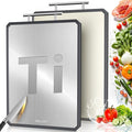 Titanium Cutting Boards for Kitchen, 2 in 1 Non Toxic Cutting Board, Food-Grade by GreatMirrorTalksItself
