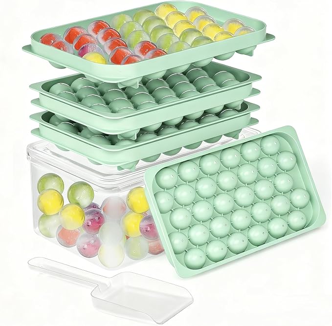 Mini Ice CubeTray with Lid & Storage Bin by Homekitchen