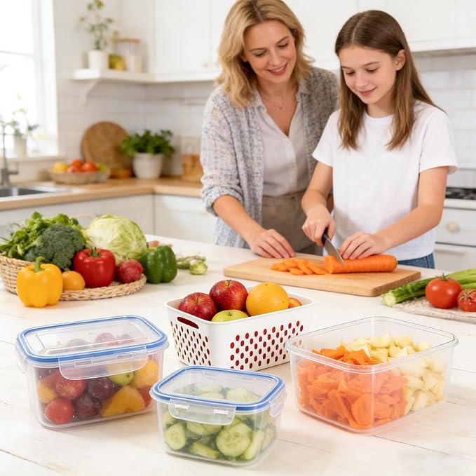 4 in 1 Food Storage Container, Fruit Storage Containers - Image 7
