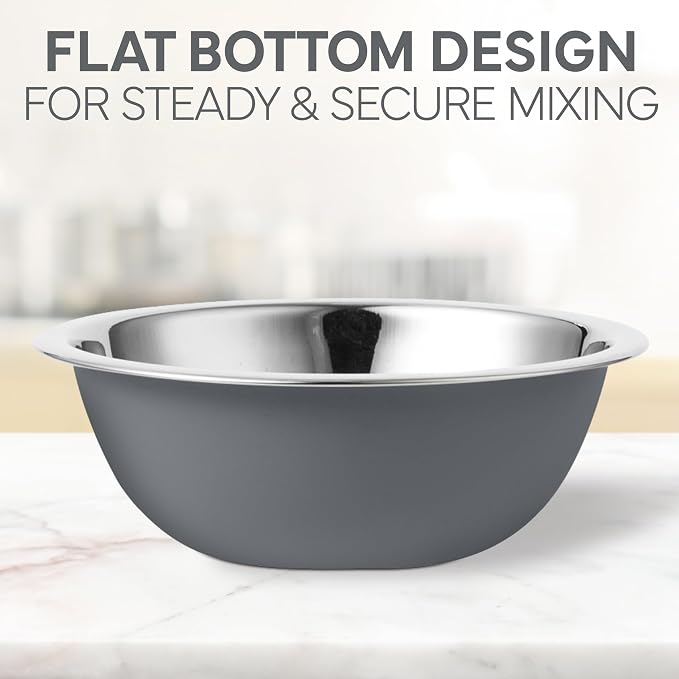 COOK WITH COLOR Stainless Steel Mixing Bowls Set - Image 7