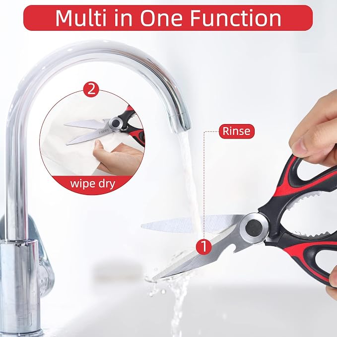 Kitchen Scissor For General Use 2-Packs, Heavy Duty Kitchen Raptor Meat Shears - Image 7