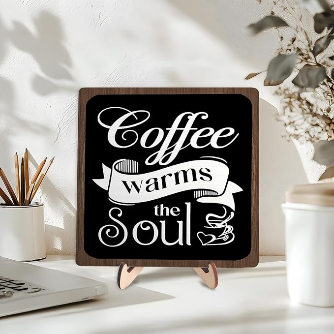 Coffee Bar Sign Plaque, Vintage Café Decor - Image 3
