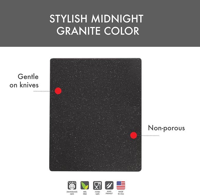 Dexas Superboard Reversible Pastry Board, 14 x 17 Inches, Midnight Granite Color - Image 7