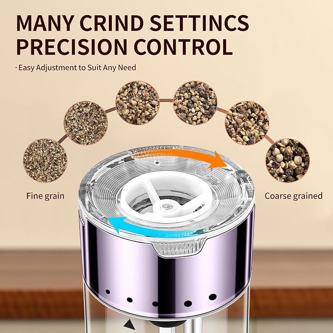Rechargeable Salt & Pepper Grinder Set - Image 6