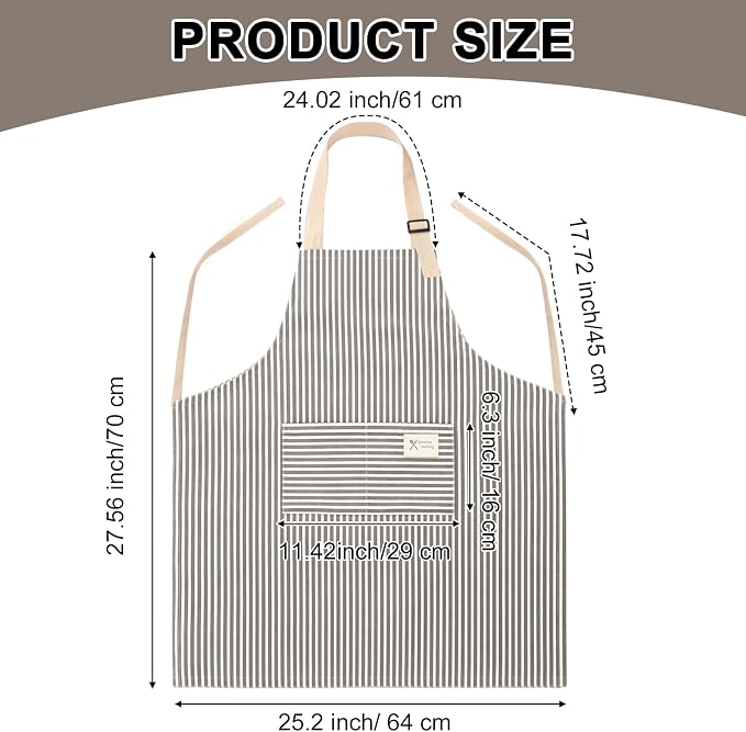 Janmercy 24 Pcs Aprons for Women Men - Image 2