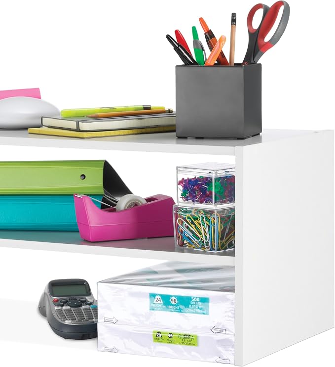 Whitmor Stackable 31" Extra Wide 2-Shelf Storage Organizer - Image 5