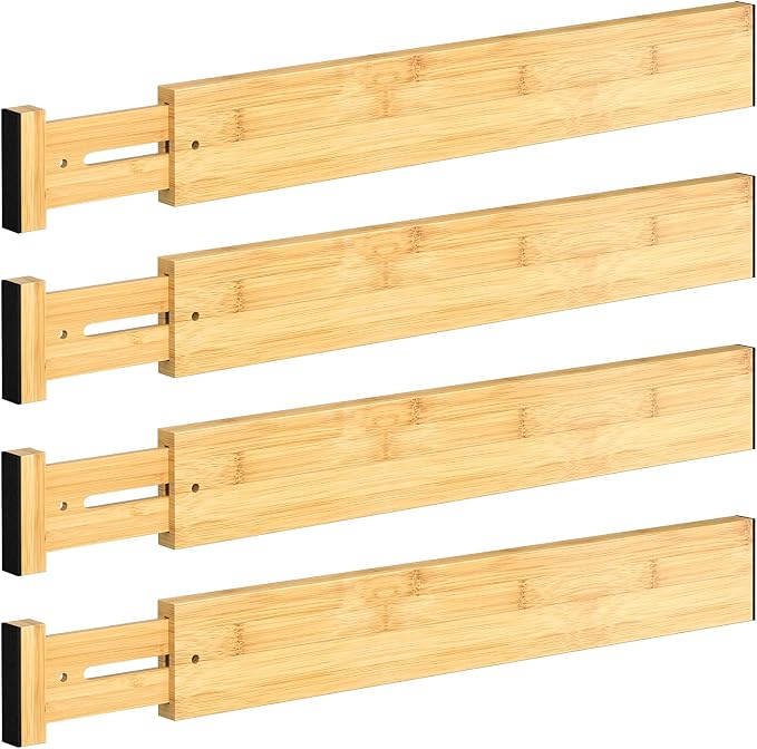 DUCOO 4 PCS Drawer Divider, Expandable Separators by Unknown