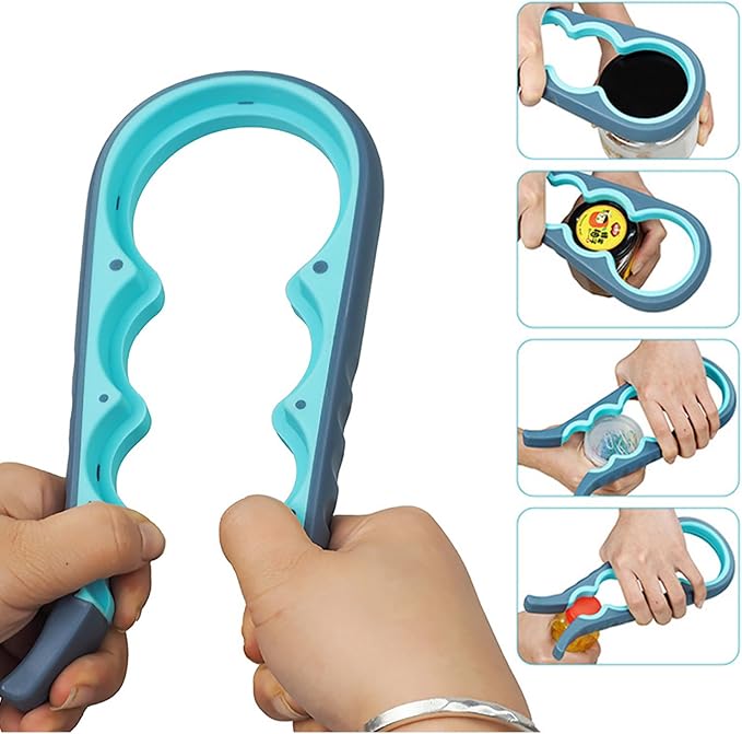 Jar Opener for Seniors with Arthritis, Jar Opener for Weak Hands, 5-in-1 Bottle - Image 3