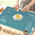 Silicone Pastry Mat 28" x 20" Extra Thick Non Stick Baking Mat by UltraKeno