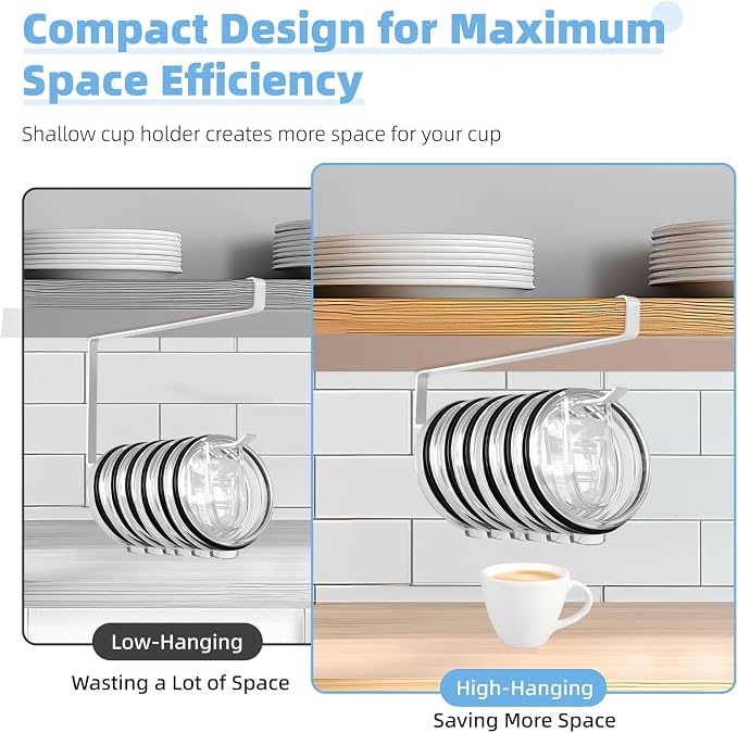 Tumbler Lid Organizer, 2 Pack for Yeti Lid Organizer, Space Saving Water Bottle - Image 7