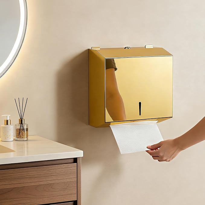 Wall Mounted Stainless Steel Paper Towel Dispenser - Image 6