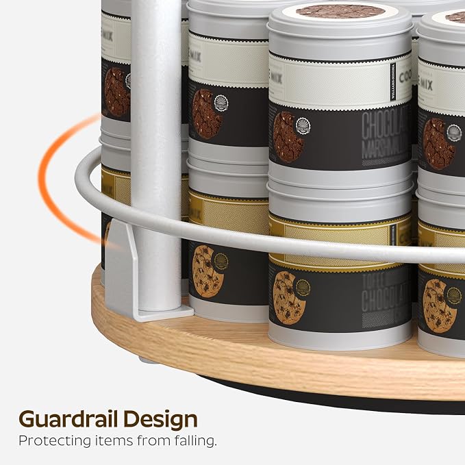 YATINEY 3-Tier Lazy Susan Organizer, Rotating Spice Rack, Spinning Organizer - Image 8