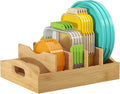 Lifewit Bamboo Lid Organizers for Inside Cabinet, Food Storage Container Lid by Lifewit