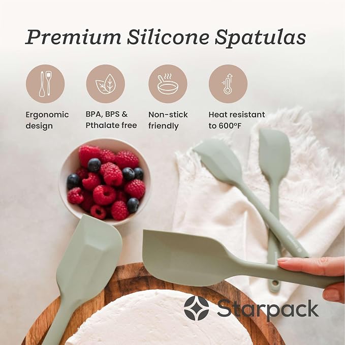 Starpack 'Scrape & Stir' Silicone Spatula Set - Image 2