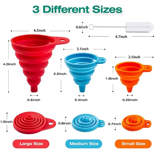KALAVE Kitchen Funnel Set 6 Pack - Image 2