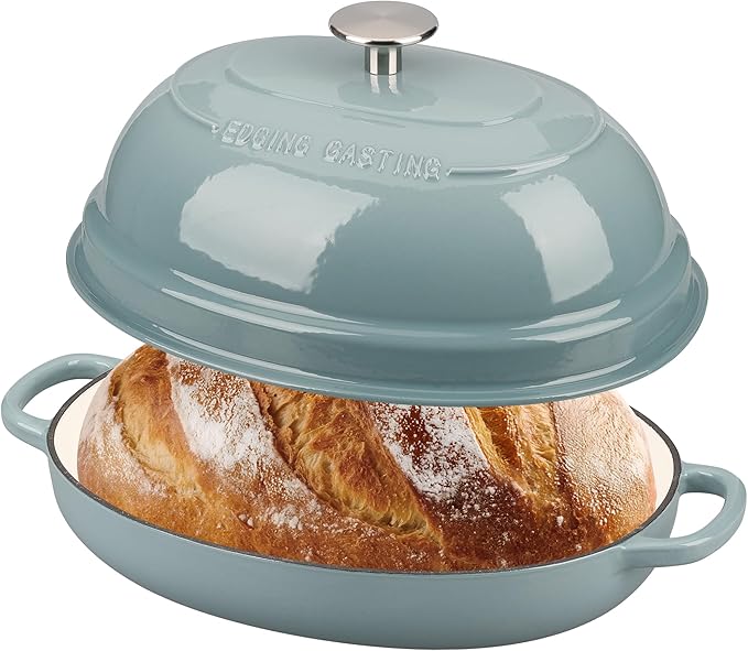 EDGING CASTING Enameled Oval Cast Iron Dutch Oven Pot - Image 3
