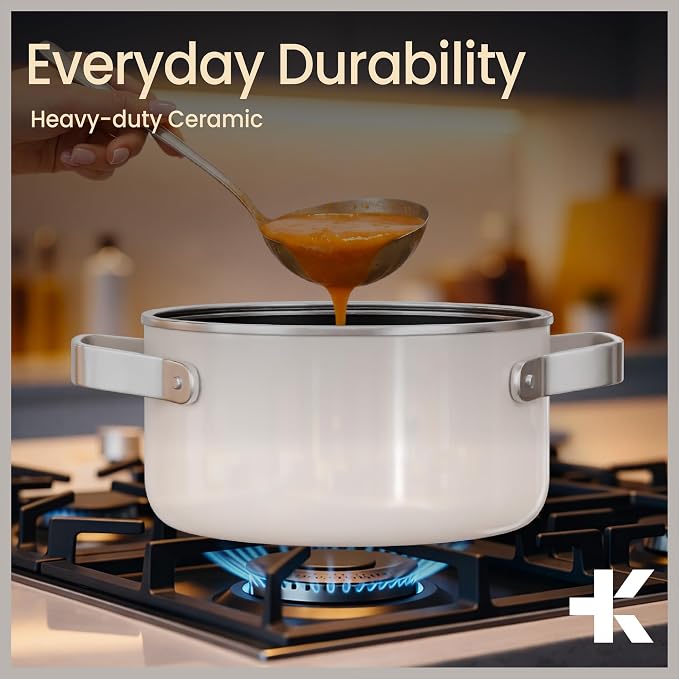 Bakken 3 Quart Ceramic Coated Stock Pot - Image 7