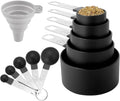 Measuring Cups and Spoons Set of Huygens Kitchen Gadgets 10 Pieces, Stackable by Huygens