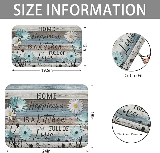 Dish Drying Mat for Kitchen Counter 2 Pack - Image 3