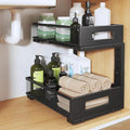 Under Sink Organizer, 2-Tier Dual Pull Out Cabinet Organizer Drawers by UnderSinkOrganizer