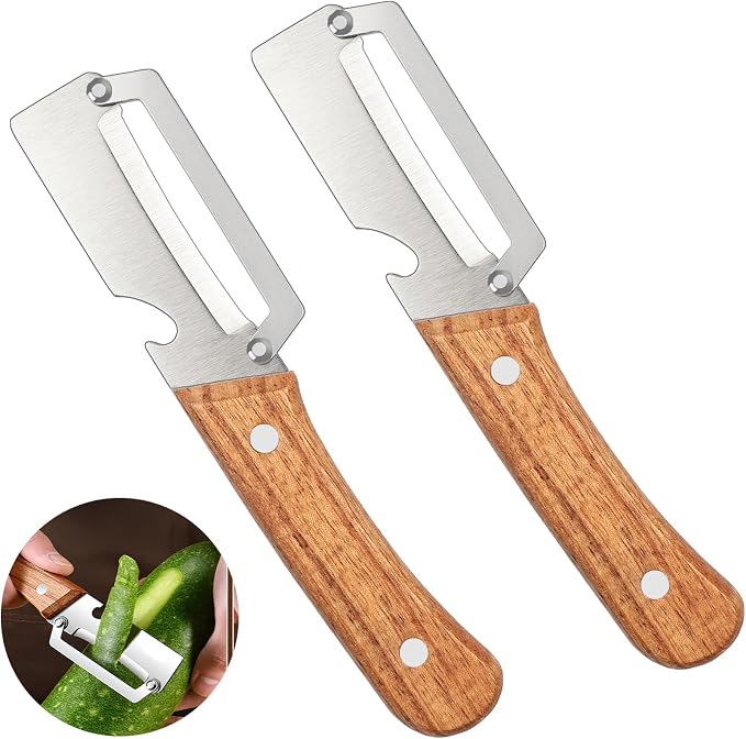2 Pcs Multifunctional Vegetable Peeler, Stainless Steel Blade Peeler by Unknown