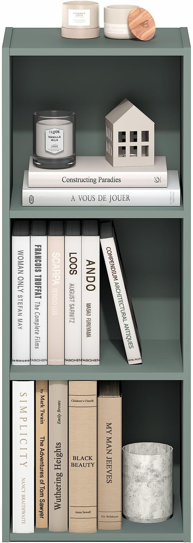 Furinno LUDER Book Shelf, 3-Cube Bookshelf, Bookcase - Image 5