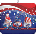 Kawani 4th of July Dish Drying Mat 16x18 Inch Spring Summer Patrioti Gnome by Kawani