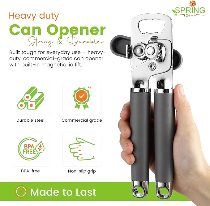 Spring Chef Stainless Steel Can Opener - Image 2