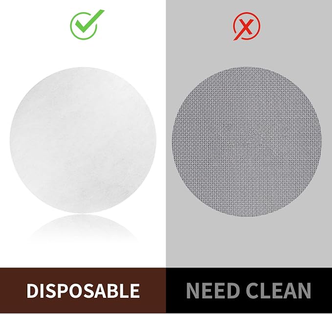 1000 Pcs Coffee Paper Filter for Espresso Coffee Maker, 58 mm Unbleached - Image 3