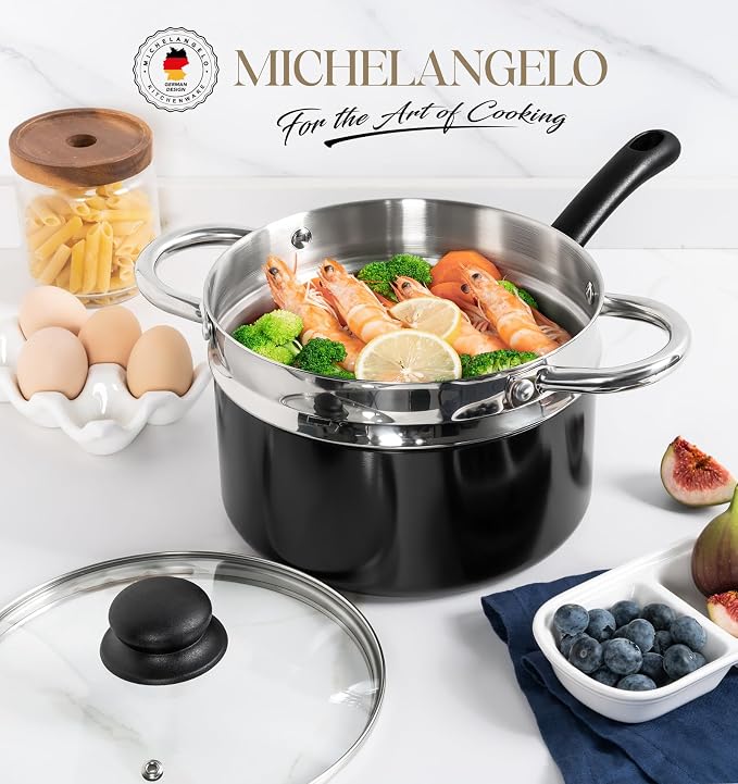 MICHELANGELO Nonstick Saucepan - Image 6