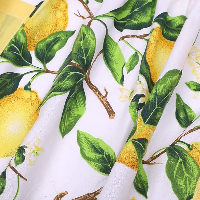 G2PLUS Thick Lemon Cotton Apron, Kitchen Apron - Image 4