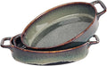 9" x 6" Porcelain Oval Casserole Dishes, 2 pieces Baking Dish by LIUYWYHCF