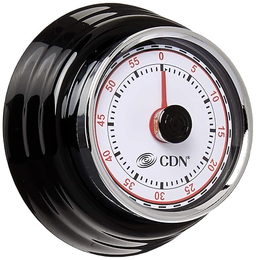 CDN Compact 60 Min Mechanical Timer-Black by CDN-ComponentDesignNorthwestInc