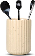 Ceramic Spoon Holder for Coffee Bar, Upright Tea Spoon Holder Cup, Coffee by U-TIMES