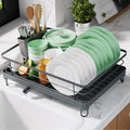 Kitsure Dish Drying Rack for Kitchen Counter, Stainless Steel Sink Organization by Kitsure