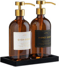 Glass Soap Dispenser Set of 2 by Unknown