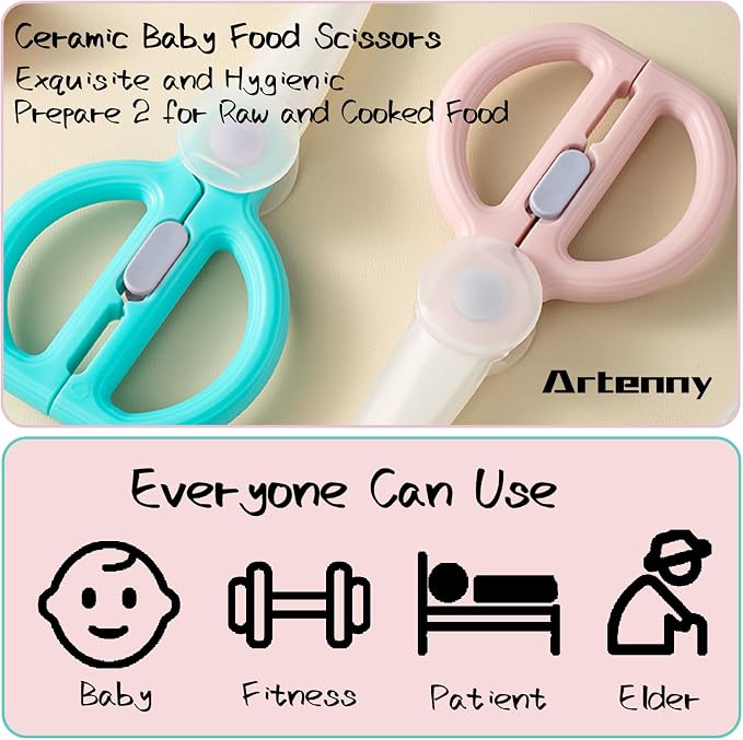Ceramic Baby Food Scissors Kids - Image 6