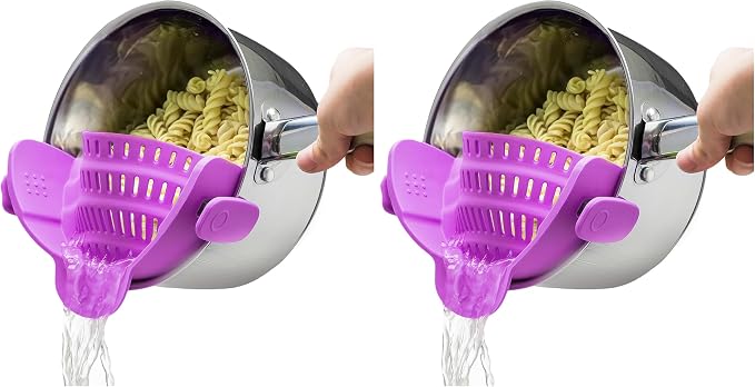 Kitchen Gizmo Snap N Strain Pot and Pasta Strainer by KitchenGizmo