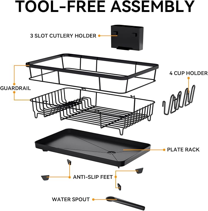 TOOLF Dish Drying Rack, Dish Racks - Image 7
